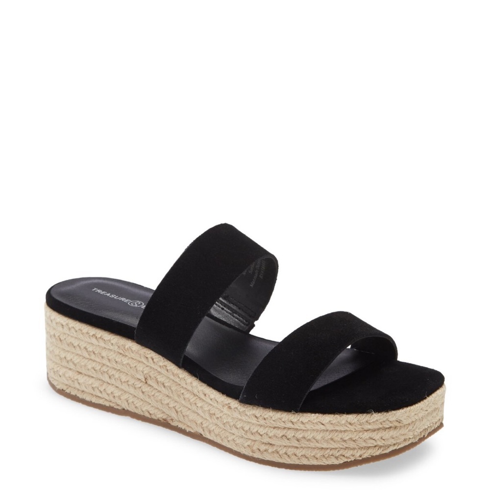 Treasure and bond suede platform sandals